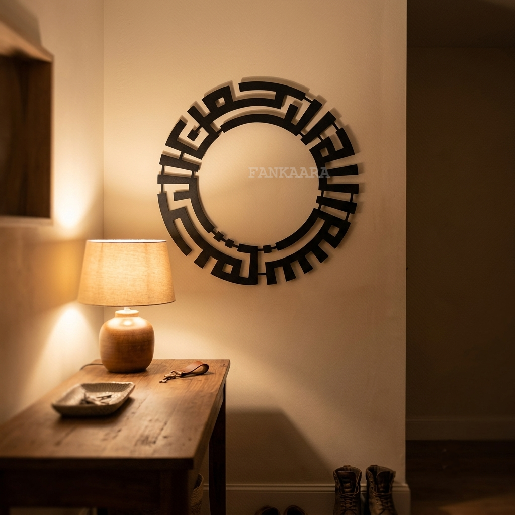 Bismillah | Circular Kufic Arabic Calligraphy Wall Décor