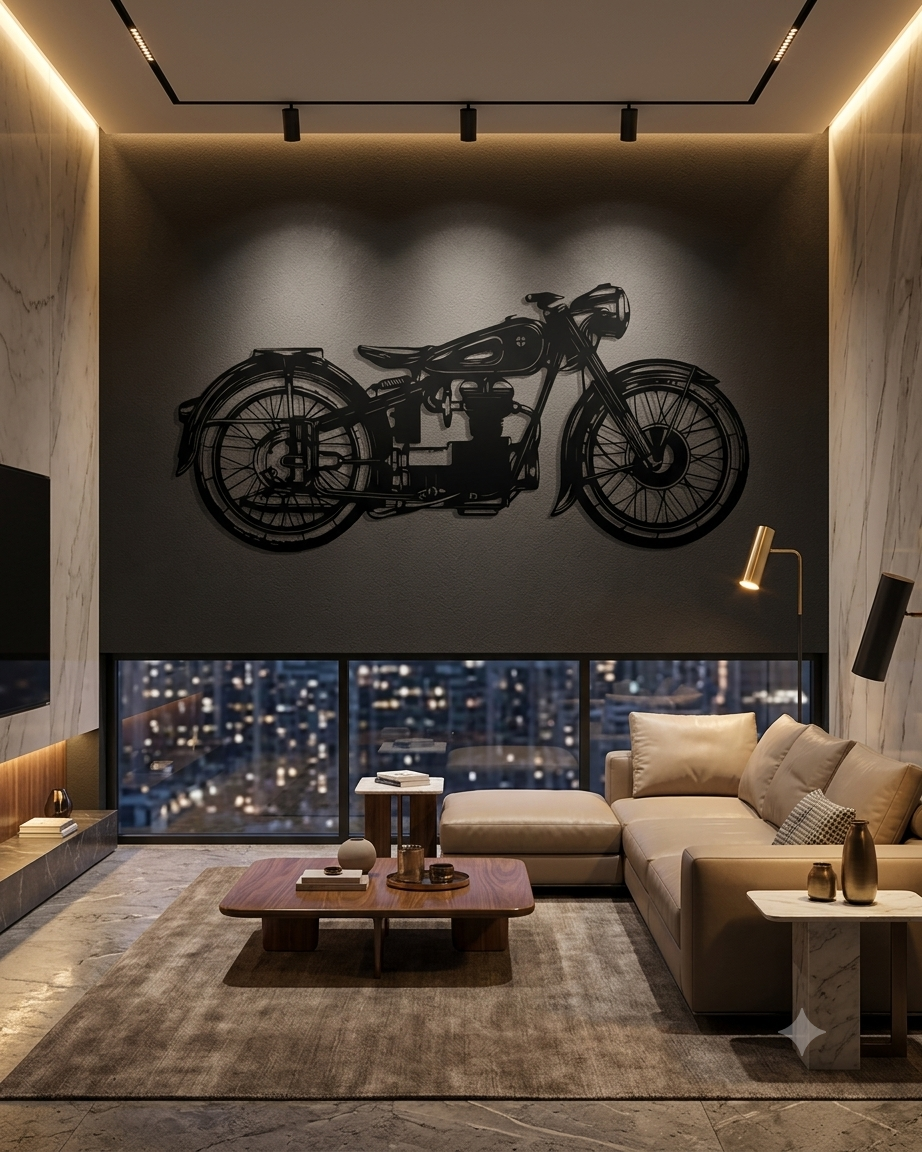 Heritage Ride | Vintage Motorcycle Wall Art